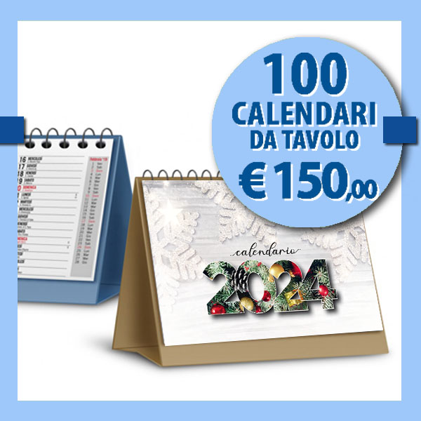 Stampa calendari da tavolo 2024 personalizzati